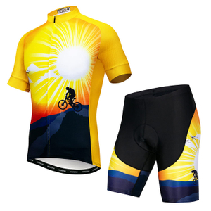 Комплект велосипедных шорт из джерси с подкладкой для мужчин на велосипеде