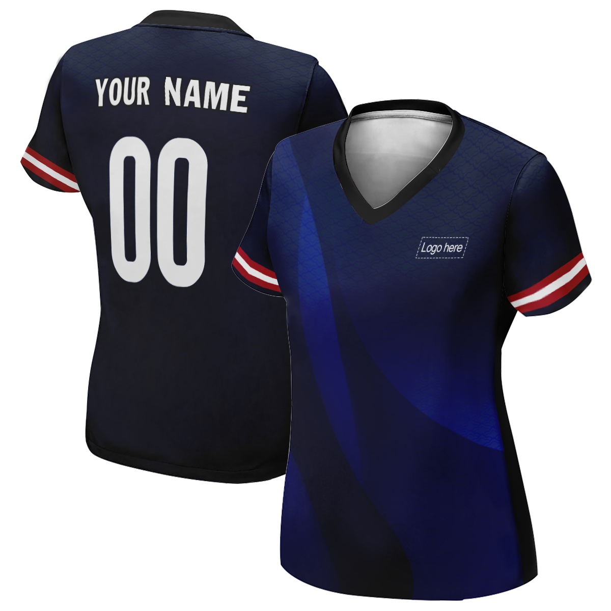 Женское футбольное джерси Lax US World Cup с именем на заказ