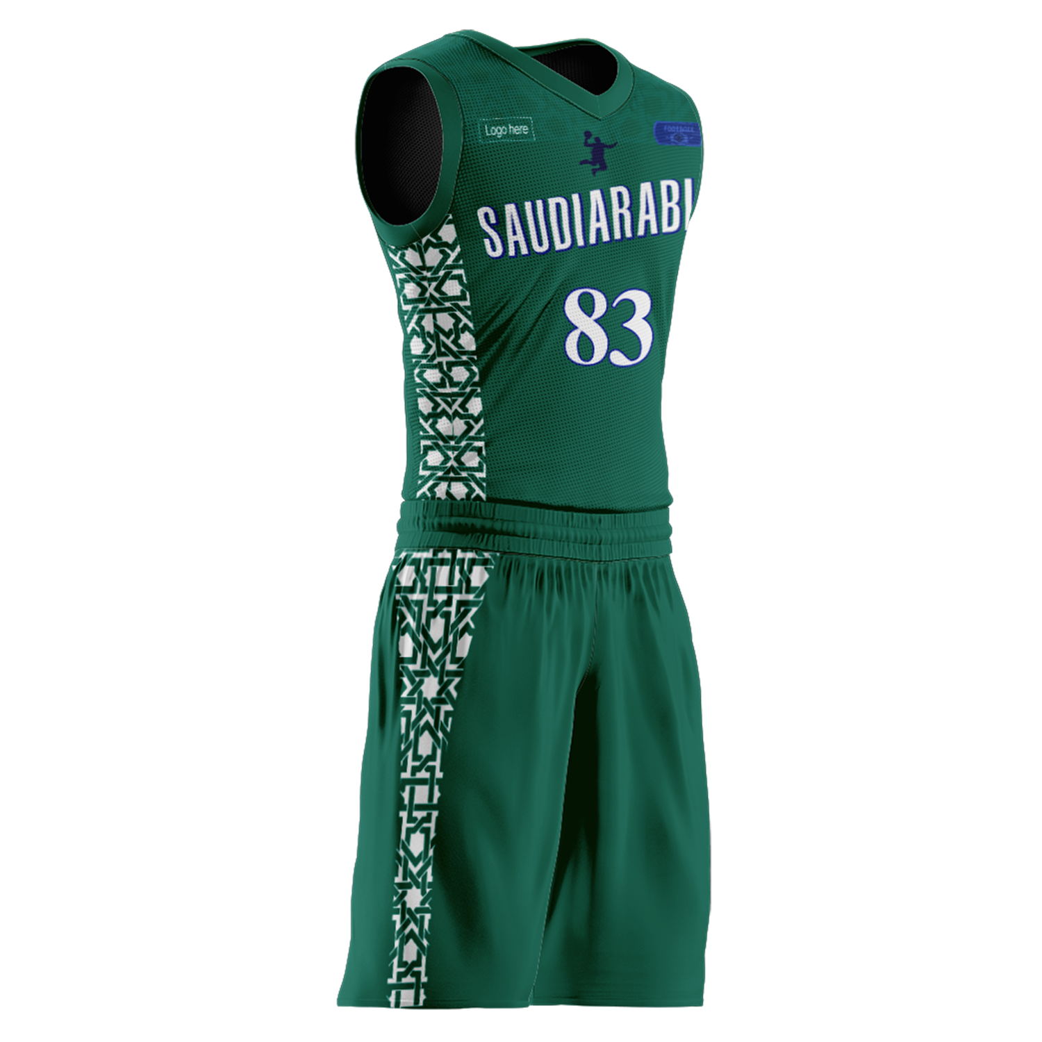 Изготовленные на заказ баскетбольные костюмы сборной Саудовской Аравии